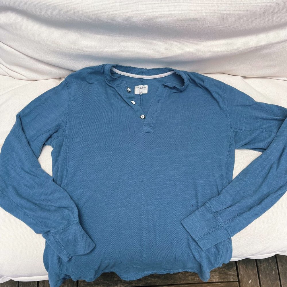 Designer Rag & Bone Henley - Picture 2 of 2